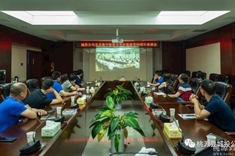 桃源县城投公司召开“庆祝建党99周年学习座谈会”